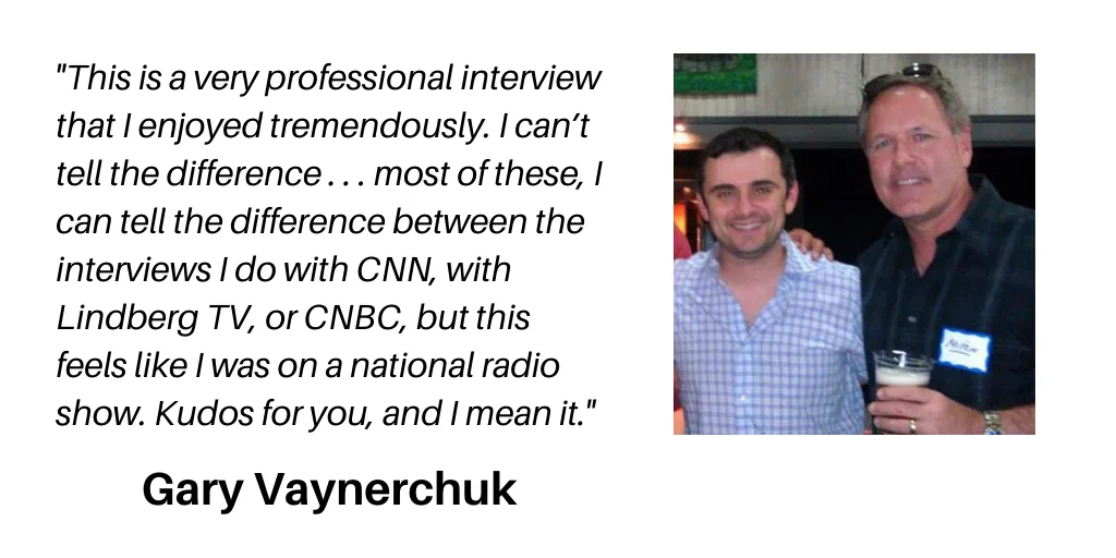 Gary Vaynerchuk’s interview recommendation and a photograph with Mitch Jackson